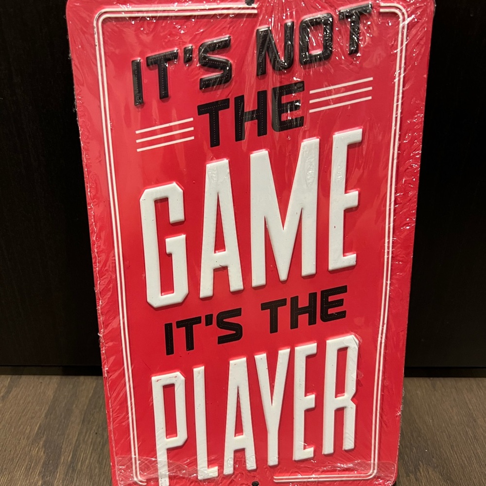 It’s Not The Game Metal Sign Wall Decoration Gaming Home Decor